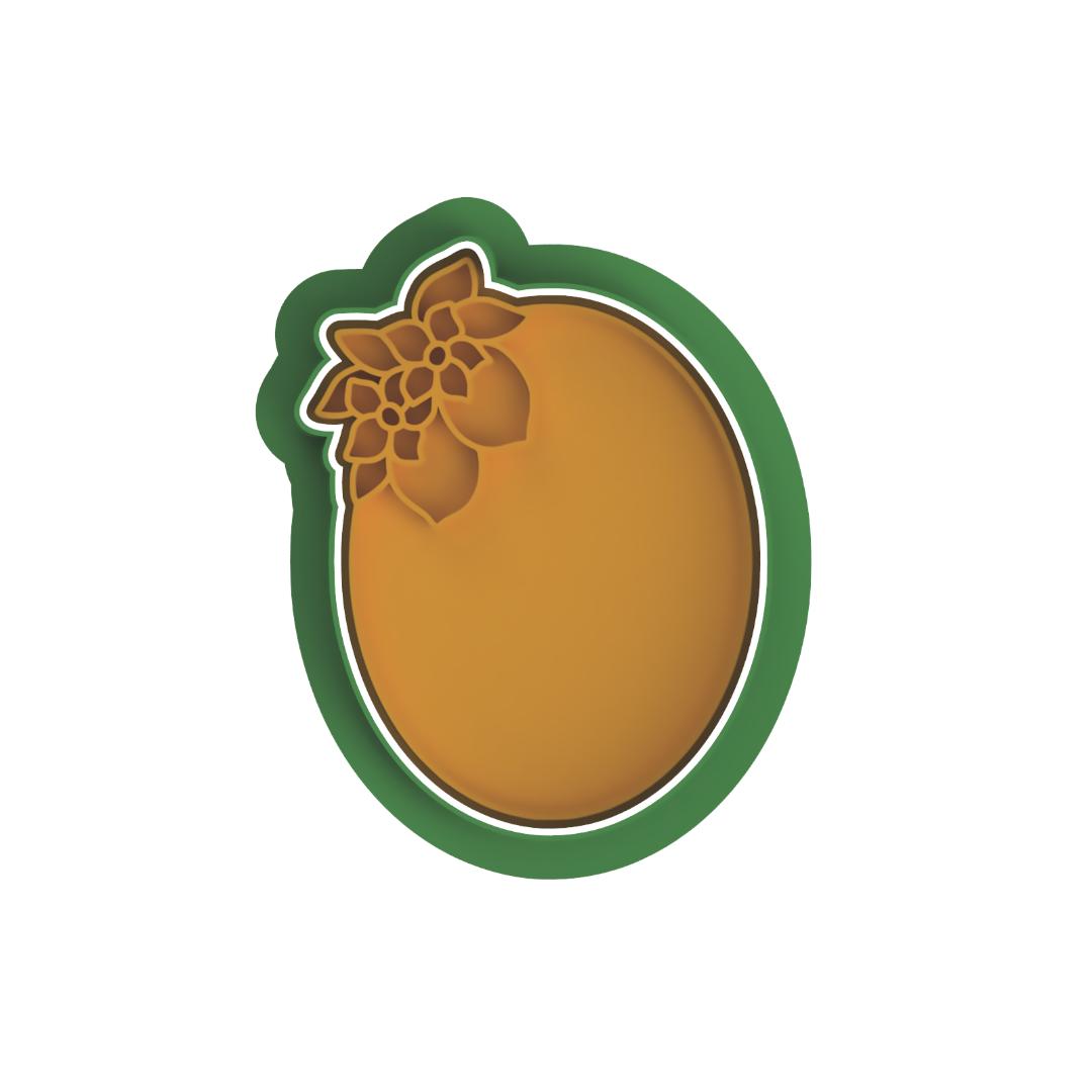 Oval Lemon Plaque Cutter/Stamp
