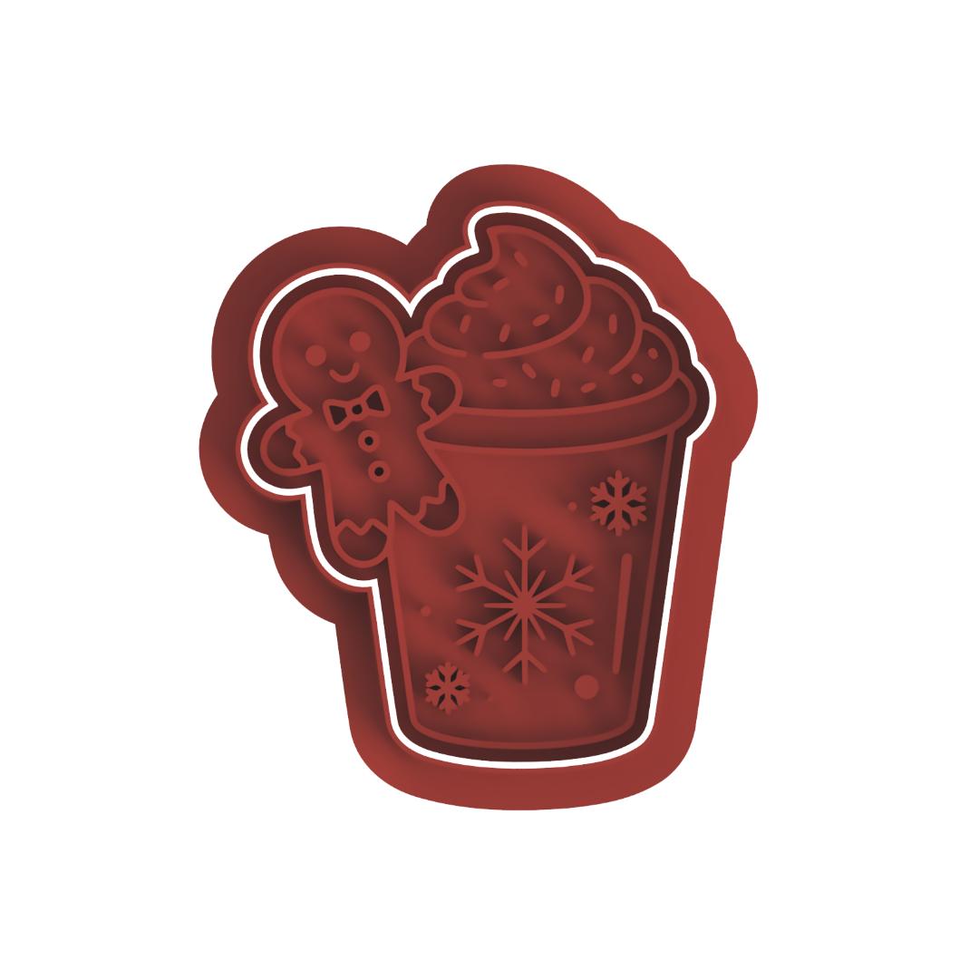 Cute christmas Drink Frame/cutter