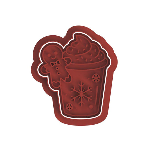 Cute christmas Drink Frame/cutter