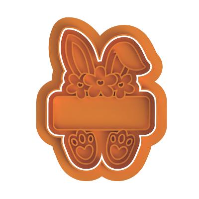 Easter Bunny plaque Stamp & Cutter #2