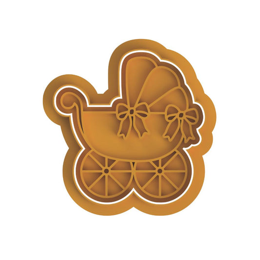Strollers with ribbons Cutter & Stamp
