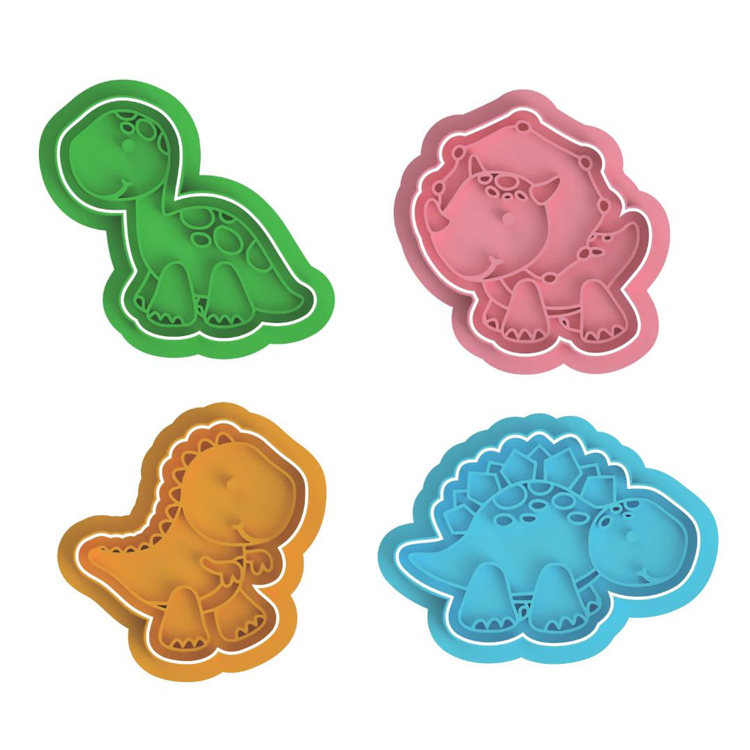 Cute Dinosaur cutter/embosser set