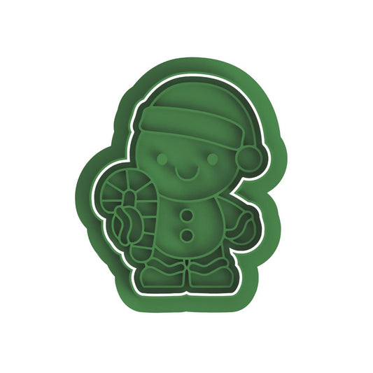 Gingerbread with Candy cane Frame/cutter