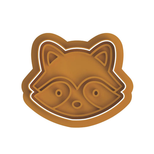 Raccoon animal head  Cutter & Stamp