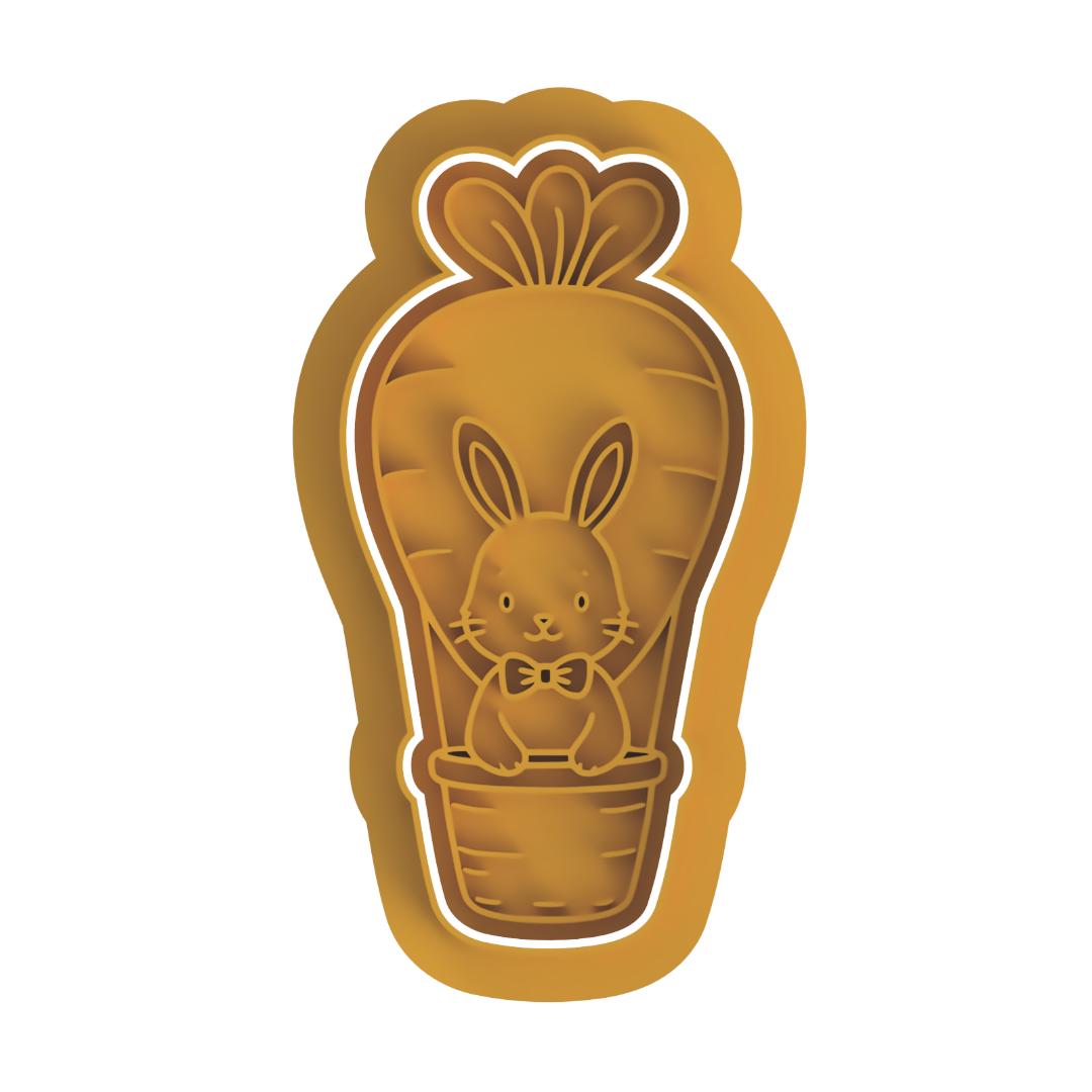 Carrot Hot air Balloon Stamp & Cutter