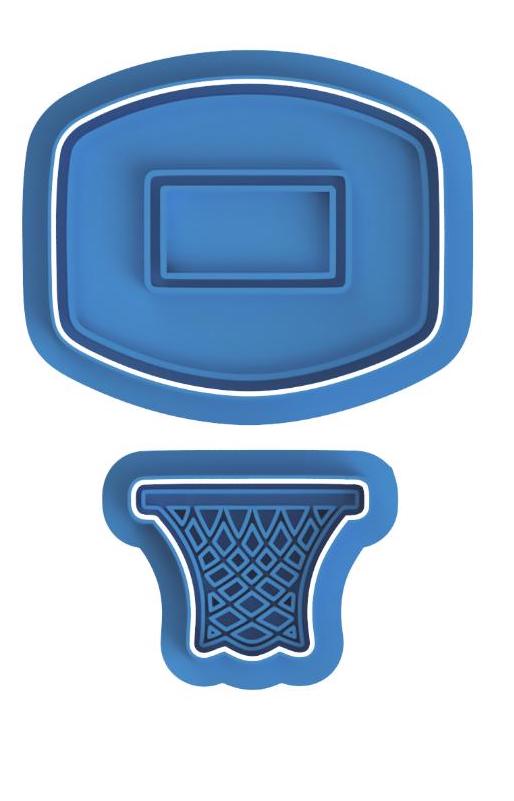 2 piece basketball hoop Cutter/Stamp