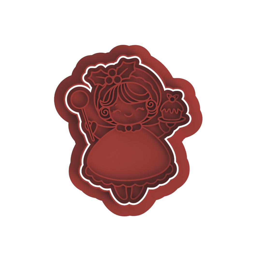 Cute Christmas Girly Frame/cutter