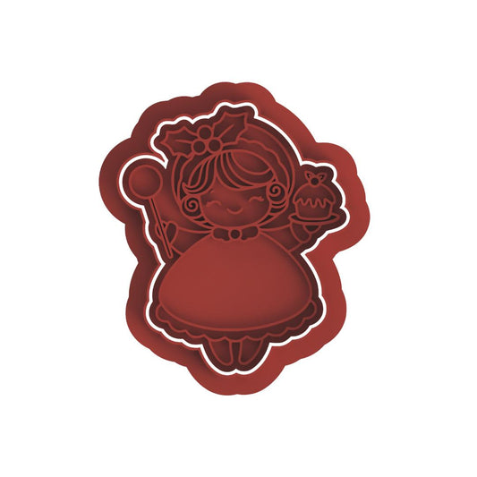 Cute Christmas Girly Frame/cutter