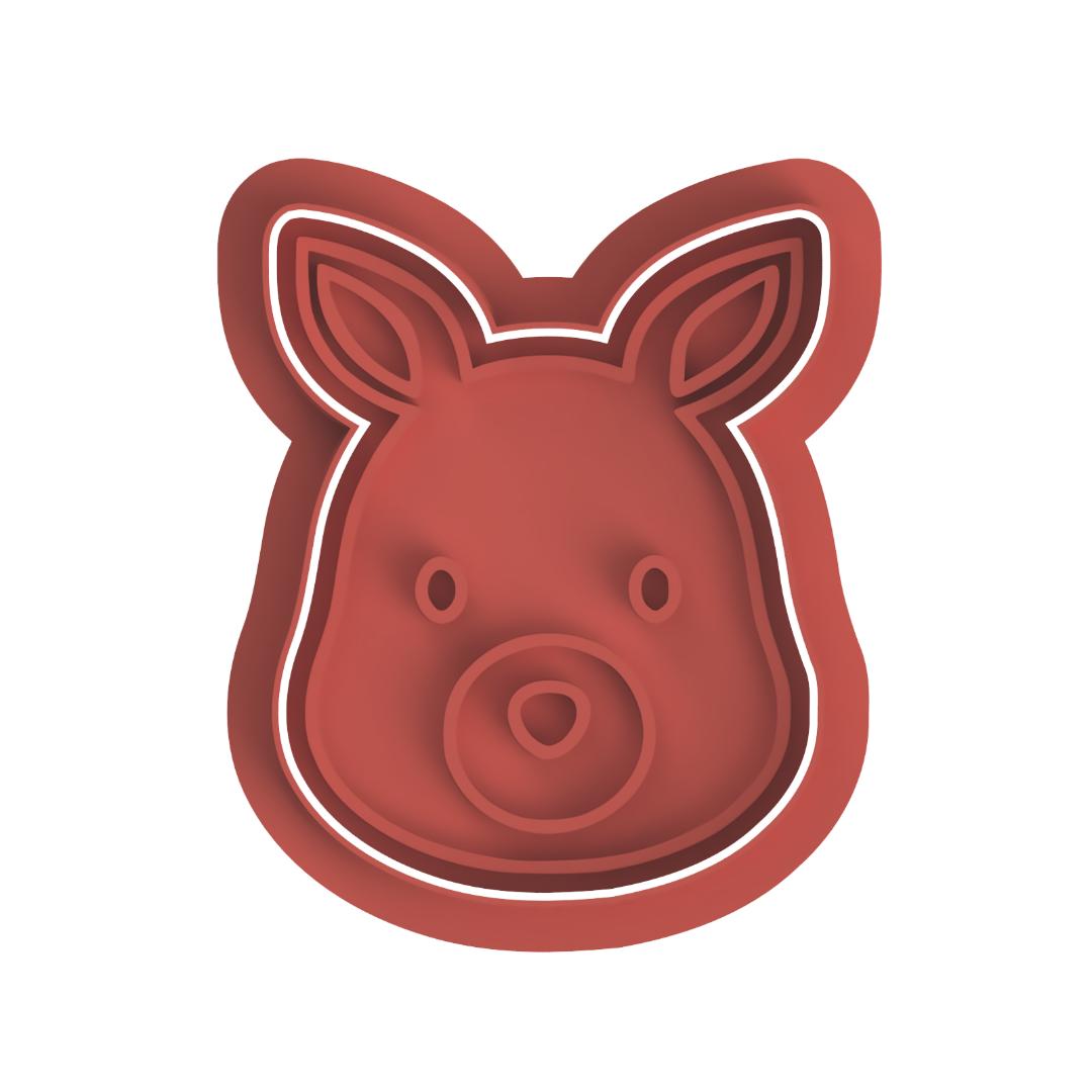 Kangaroo animal head  Cutter & Stamp