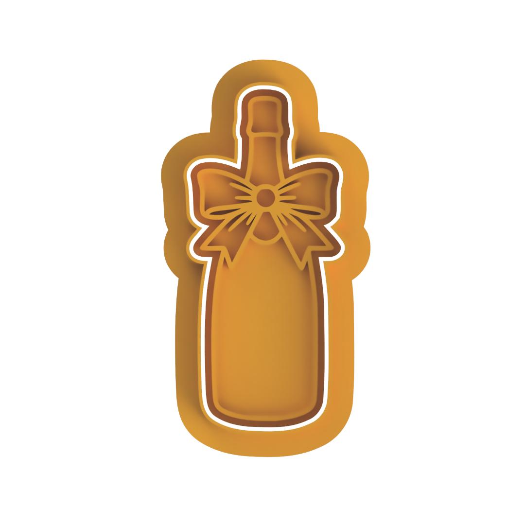 Wine Bottle with bow Cutter & Stamp