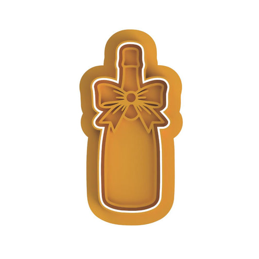Wine Bottle with bow Cutter & Stamp