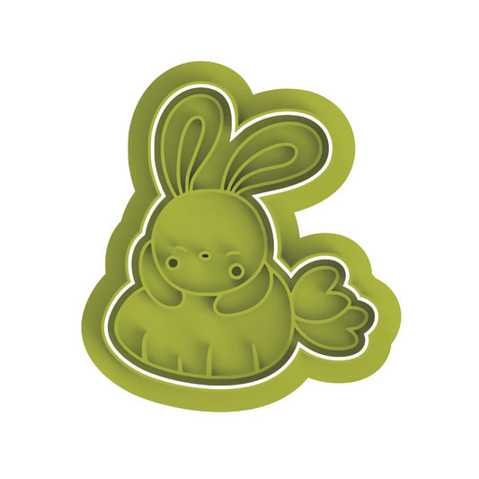 Bunny With Carrot cutter/Embosser