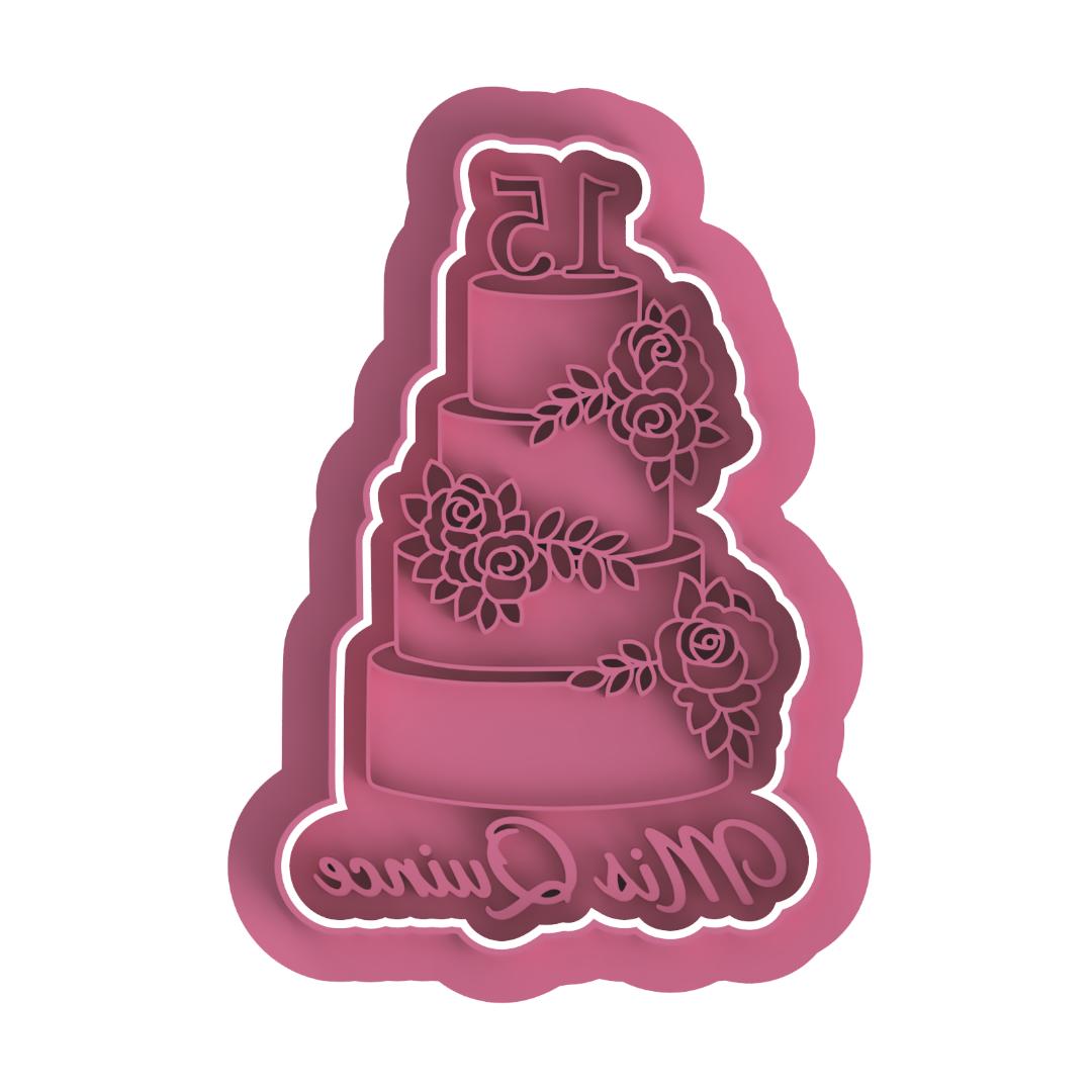 Mis quince años cake Cutter/Embosser