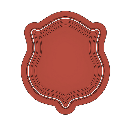 Decorative shield frame  stamp & Cutter