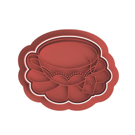 Floral teacup Cutter/Stamp