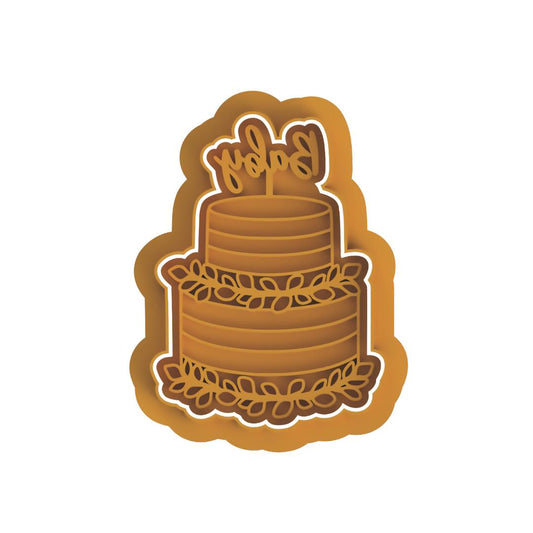 Cake with Baby Topper Cutter & Stamp
