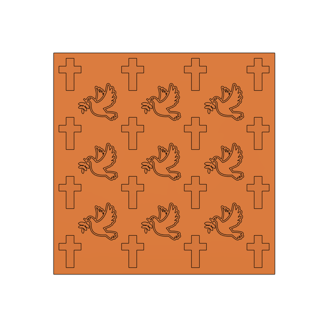 Cross and Dove Stamp