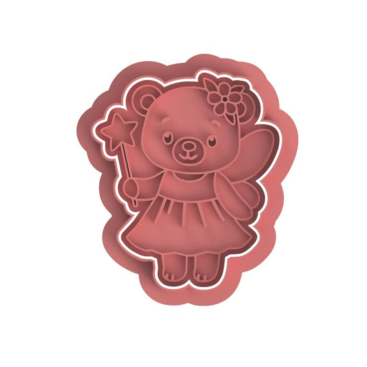 Fairy Teddy bear Cutter & Stamp
