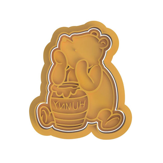 Bear with Hunny Jar cutter/embosser