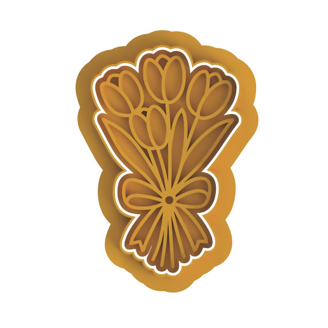 Bouquet of Tulips Stamp & Cutter
