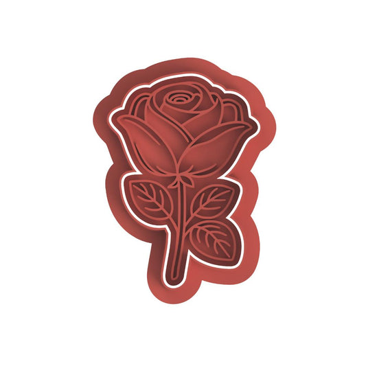 Single Rose #2 Cutter & Stamp