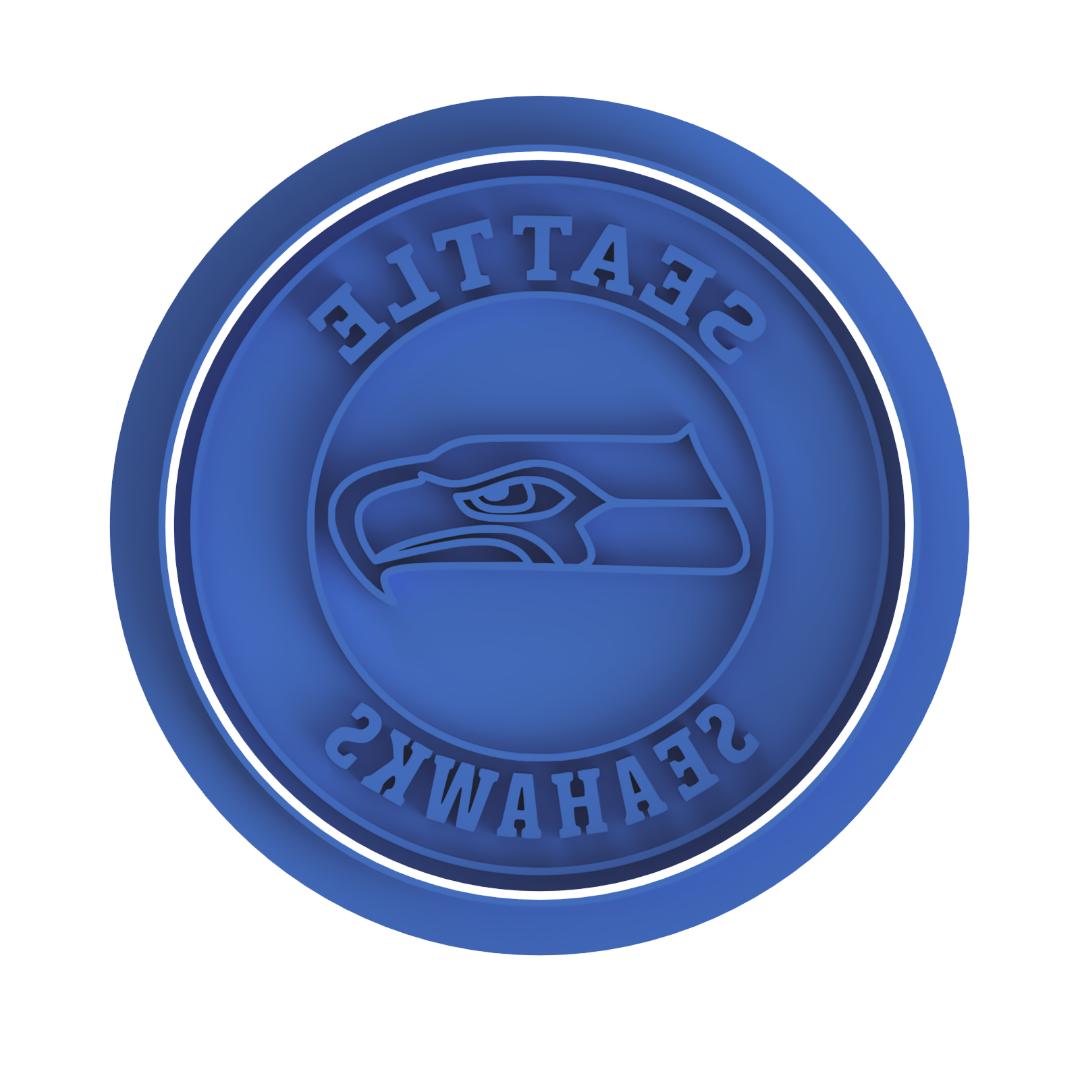 Seahawks round Logocutter & Stamp