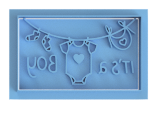 It's a boy cutter/embosser rectangle