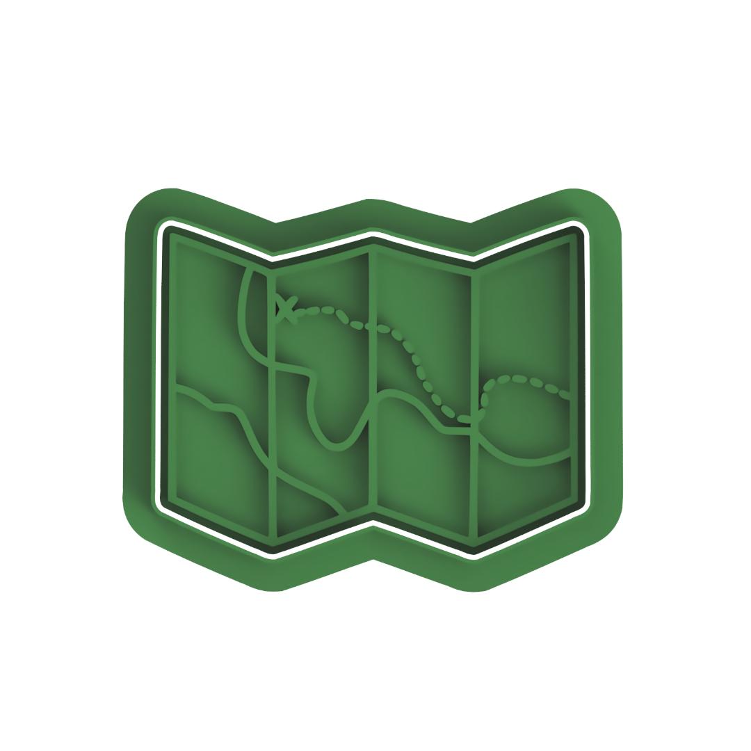 Camping Map  Stamp & cutter