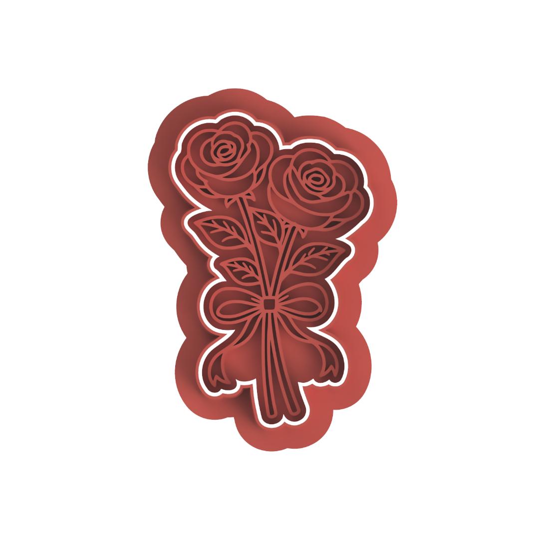 Two Roses Cutter & Stamp