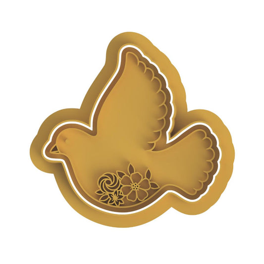 Dove with flowers Cutter/Embosser