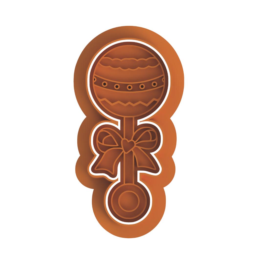 Baby Rattle Stamp/Cutter