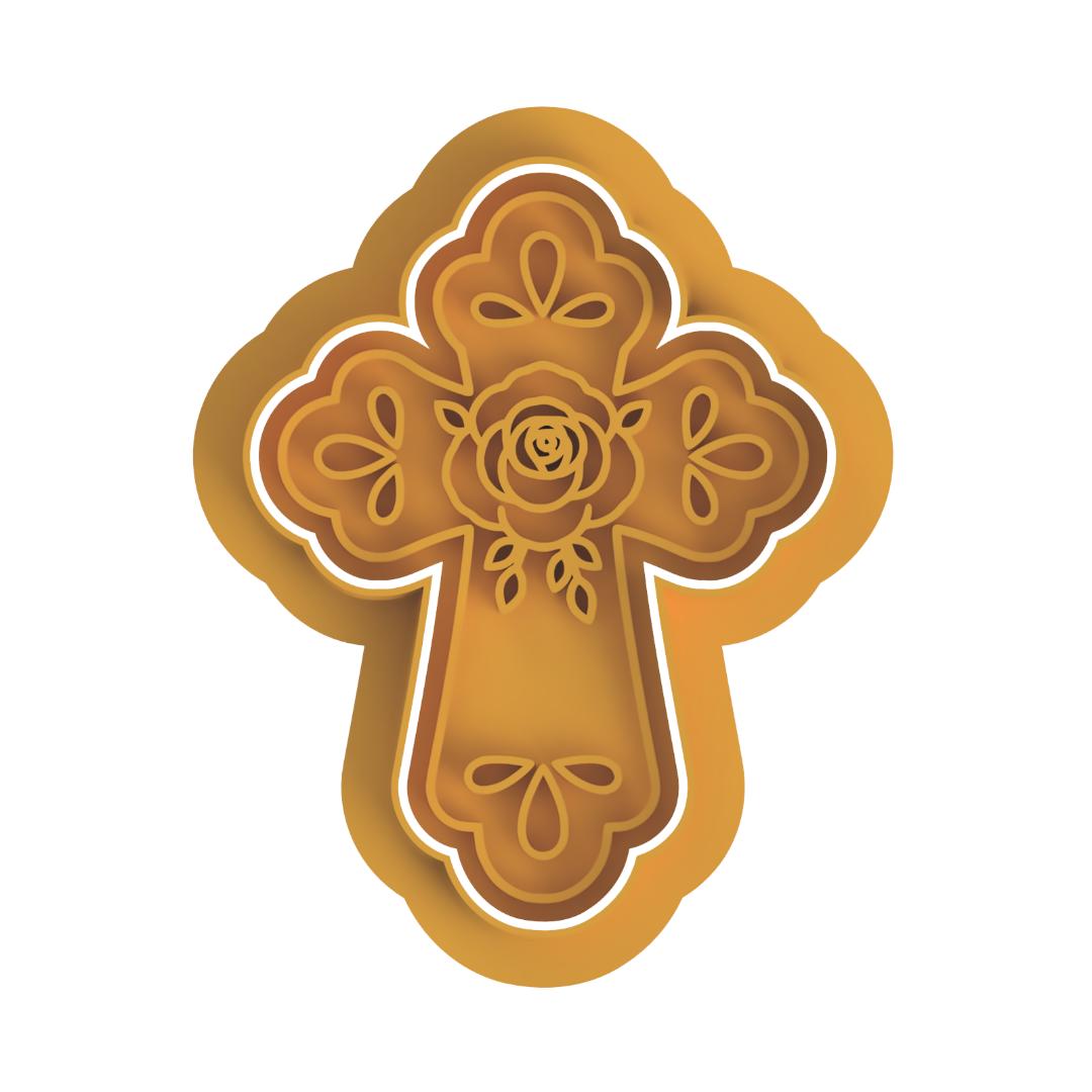 Floral Cross #2 Cutter/Embosser