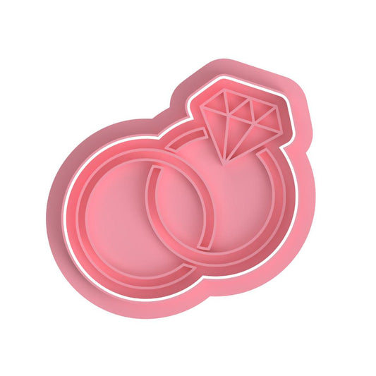 Wedding Rings #2 Cutter/Stamp