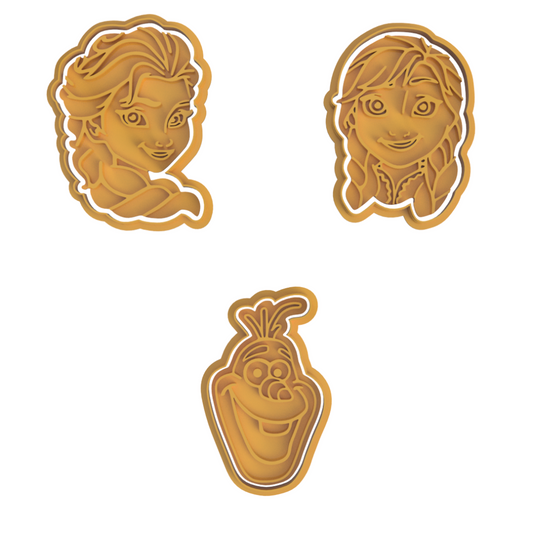 Winter Character Faces Cutter/Embossers