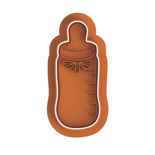 Baby Bottle with Talavera Print Stamp/Cutter