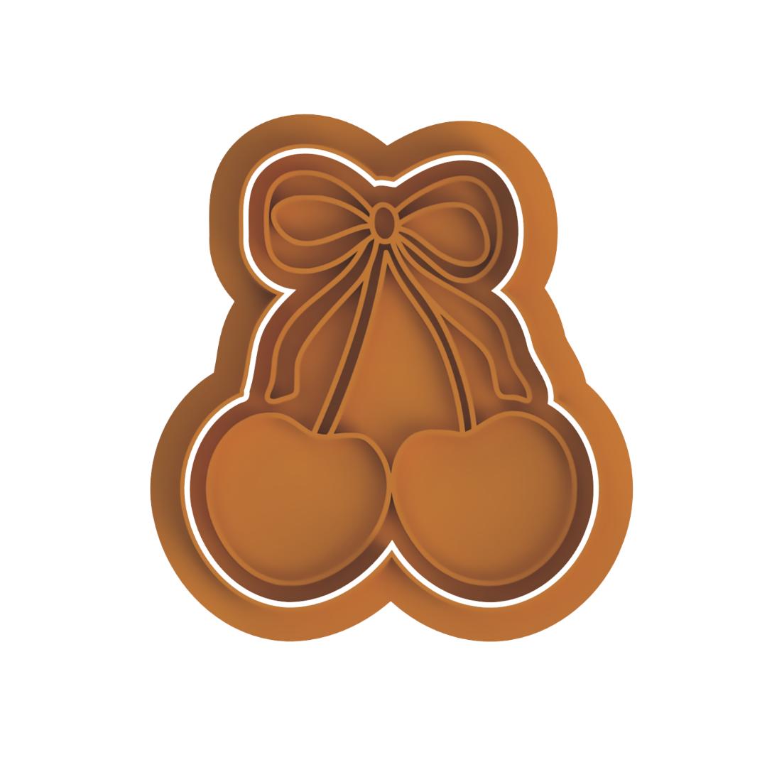 Cherries with Bow Stamp/Cutter