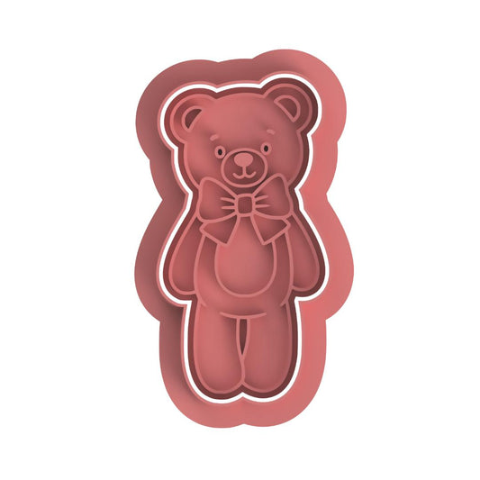 Bear with Bowtie #2 Stamp & Cutter