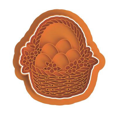 Basket with eggs Stamp & Cutter