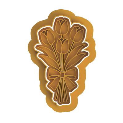 Bouquet of Tulips Stamp & Cutter #2