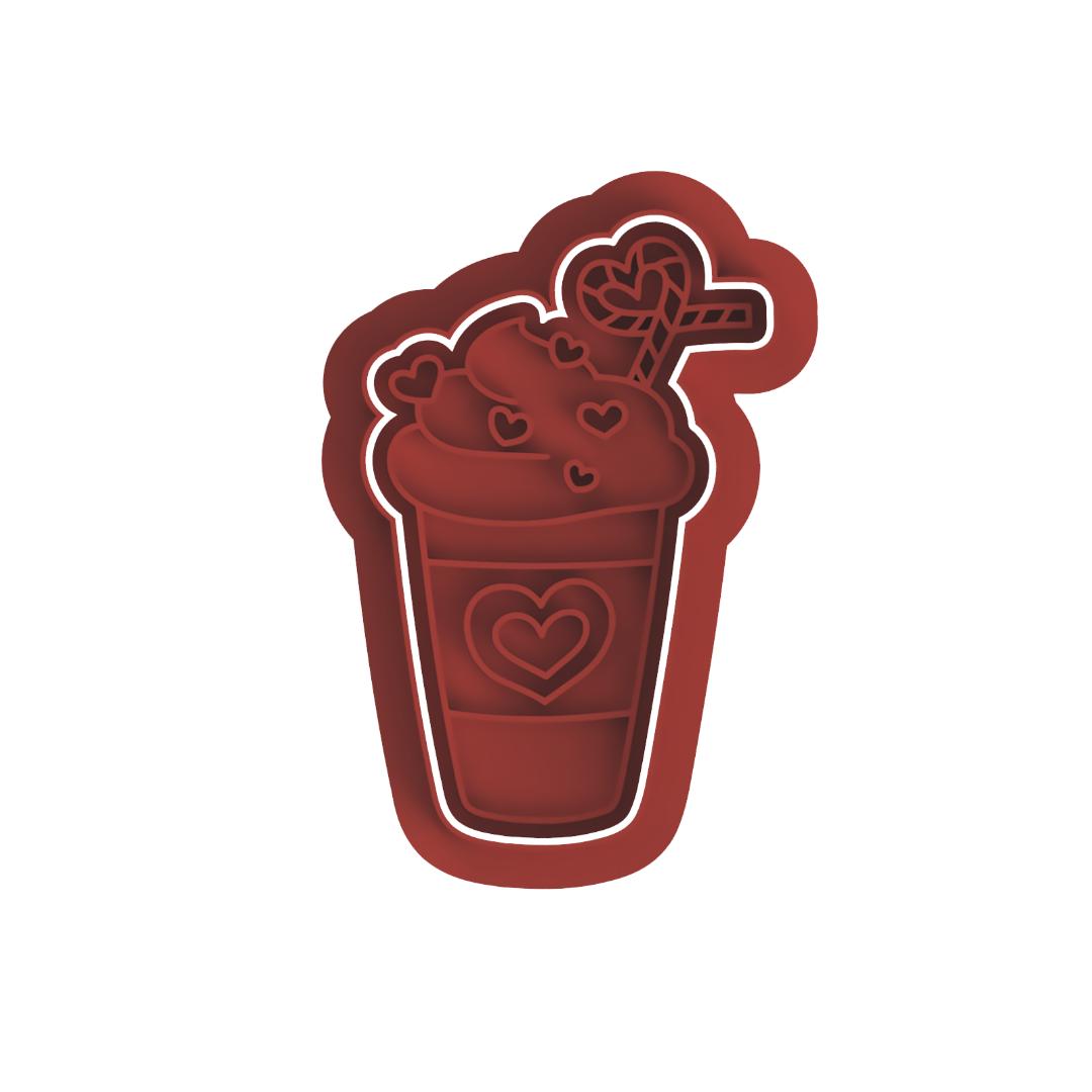 Valentines Latte Cutter & Stamp