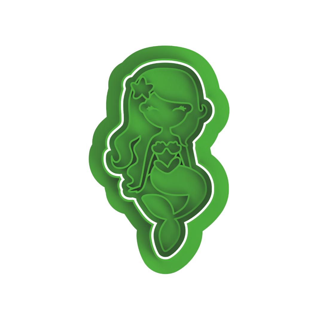 Mermaid #1 Cutter/Stamp