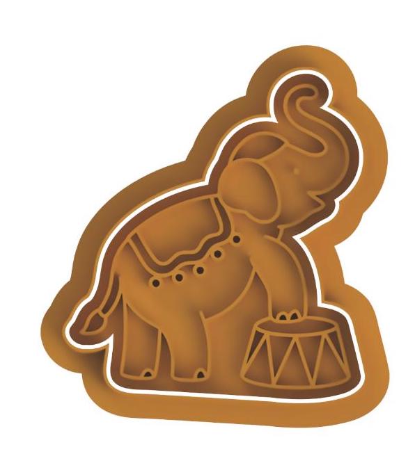 Circus Elephant Cutter & Stamp
