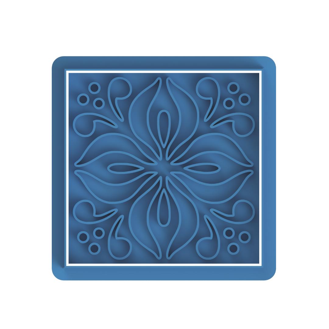 Talavera Print Tile 4 Stamp/Cutter