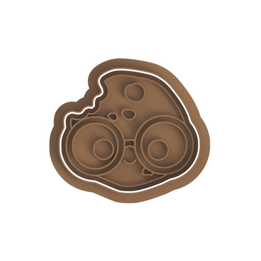 Cookie with glasses Cutter & Stamp