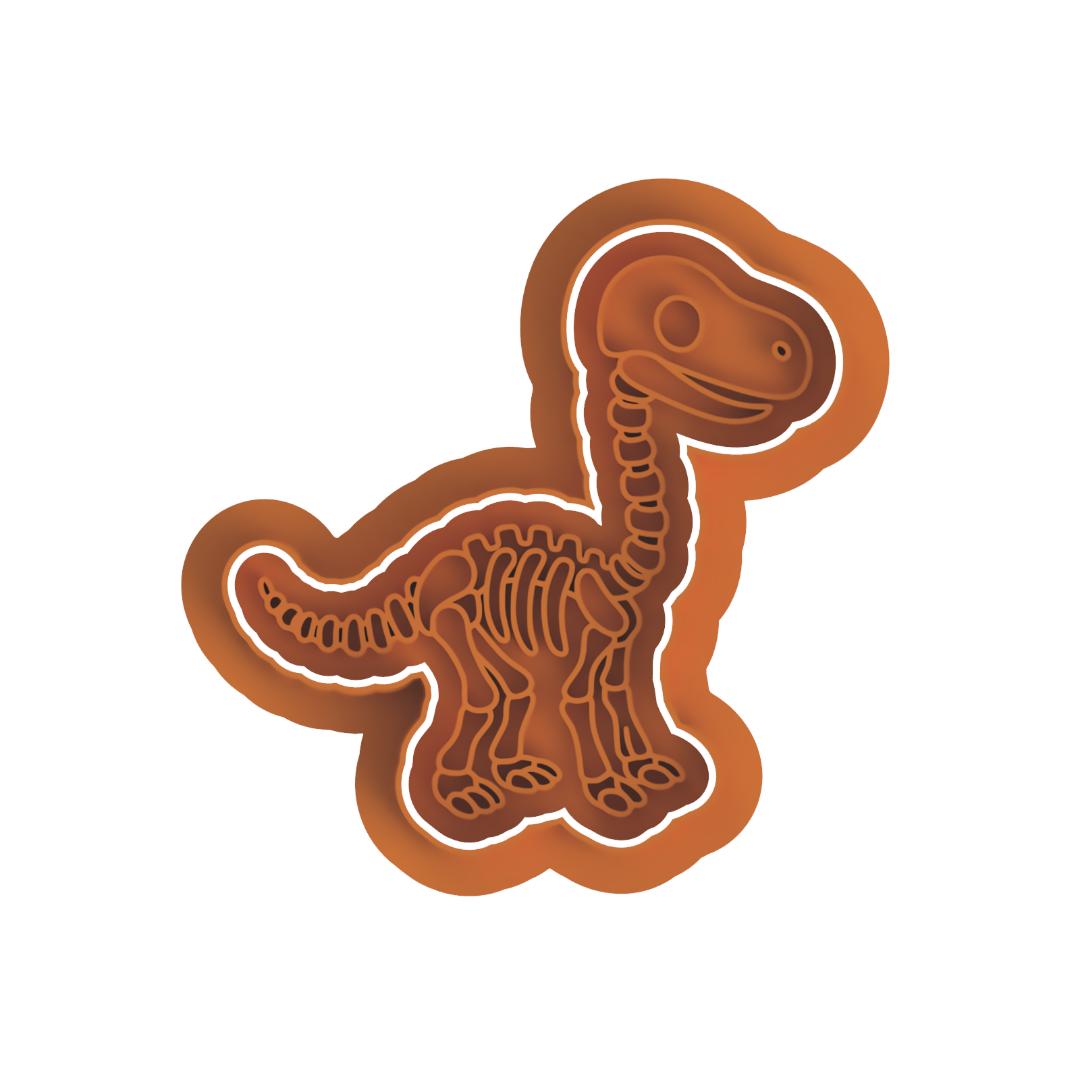 Dinosaur skeleton 1 Cutter & Stamp