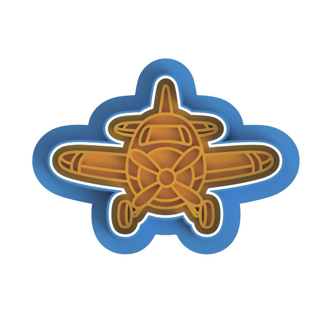 Airplane Stamp & Cutter