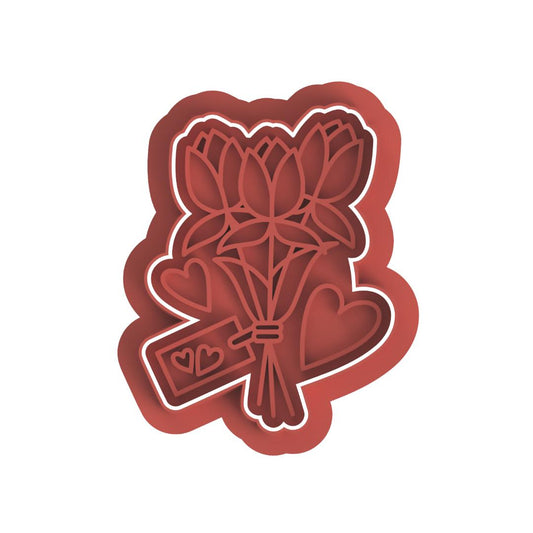 Tulip Bouquet Stamp & Cutter