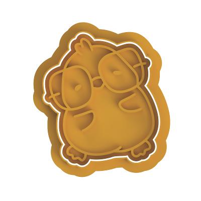 Cute chick with glasses  Stamp & Cutter