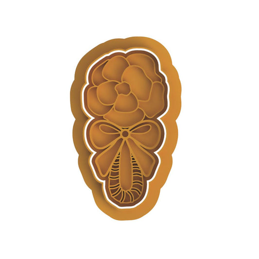 Flower Rattle #3  Cutter & Stamp