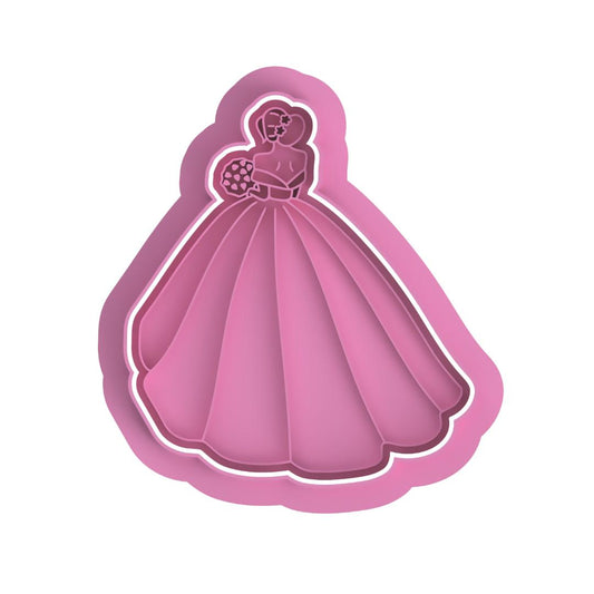 Bride in wedding dress  Stamp/cutter